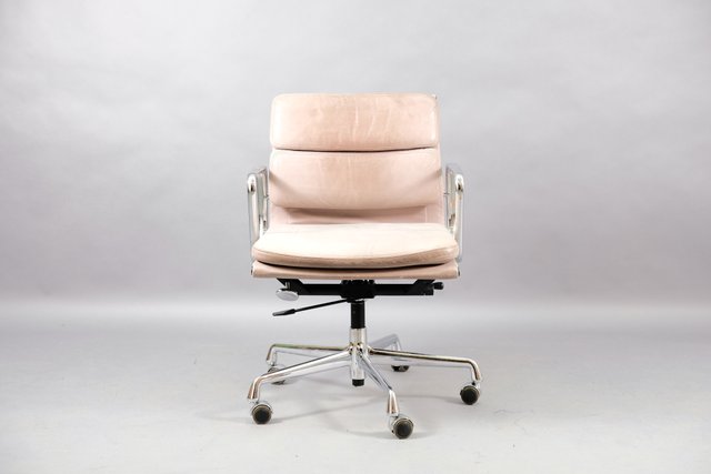mid century office chair leather