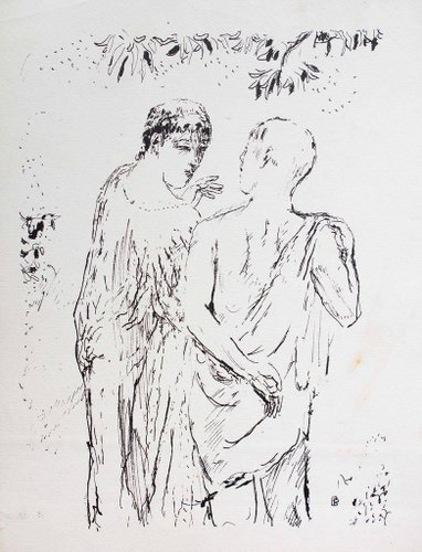 Pierre Bonnard, Walk, Lithograph, 1930 for sale at Pamono