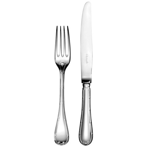 Christofle Silver Plated Set Flatware Rubans, Set of 89 for sale