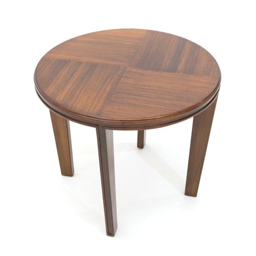 Round Wooden Coffee Table 1940s For, Solid Timber Coffee Table Round