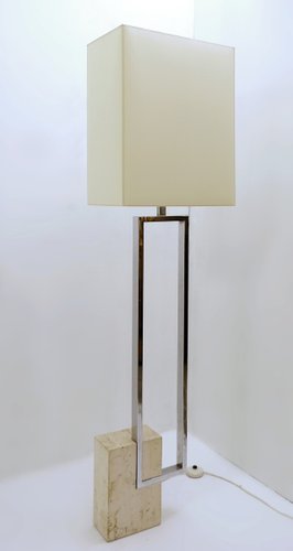 Chrome Floor Lamp 1970s For At Pamono, Geometric Floor Lamp