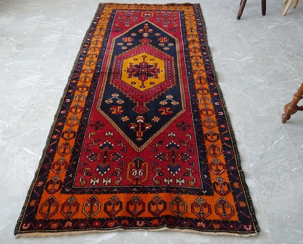 Tapis En Laine 100% Fait Main De Turquie - Occasion, Multicolore, Décoration Intérieure