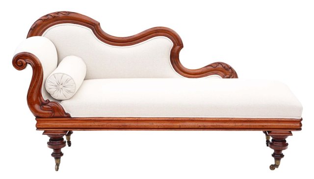 Victorian Mahogany Chaise Longue Or Sofa 1870s For Sale At Pamono