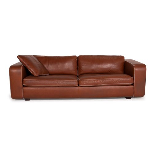 Machalke Valentino Brown Leather Sofa, Light Brown Leather Sofa Set