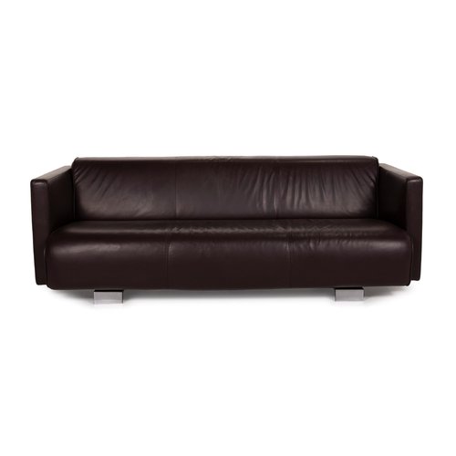 6300 Black Leather Sofa By Rolf Benz, Ikea Kramfors Brown Leather Chaise Lounges