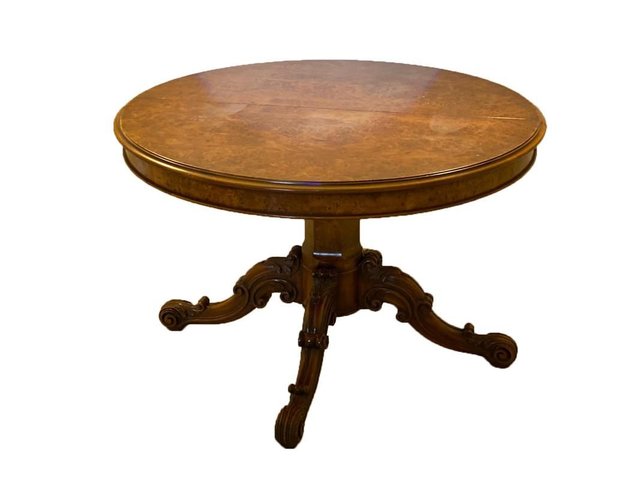 Dining Room Set With Round Wood Table, Ethan Allen Early American Dining Room Setup