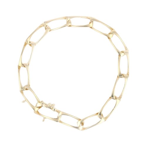 Modern 18 Karat Yellow Gold Rectangular 