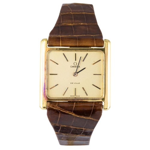 gold omega watch mens