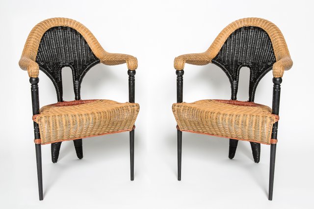 Wicker Chairs By Borek Sipek For Driade, Non Wicker Outdoor Furniture