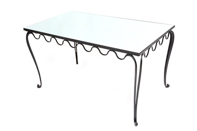 Wrought Iron Desk Or Dining Table 1930s For Sale At Pamono