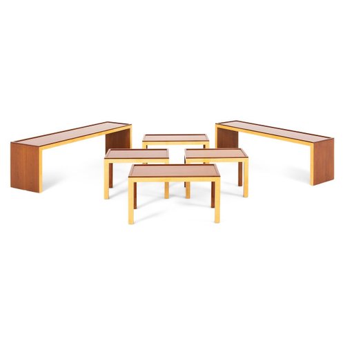 Italian Style Coffee Tables And Benches 20th Century Set Of 6 For Sale At Pamono