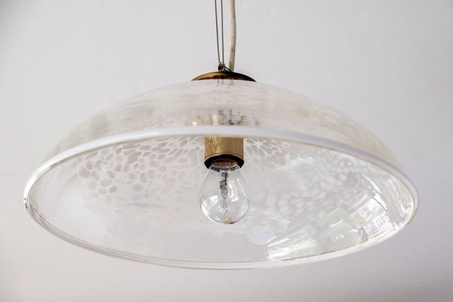 Mottled Glass Pendant Light From Peill Putzler 1970s For At Pamono Mottled Glass Pendant Light From Peill, Mercury Glass Chandelier Uk