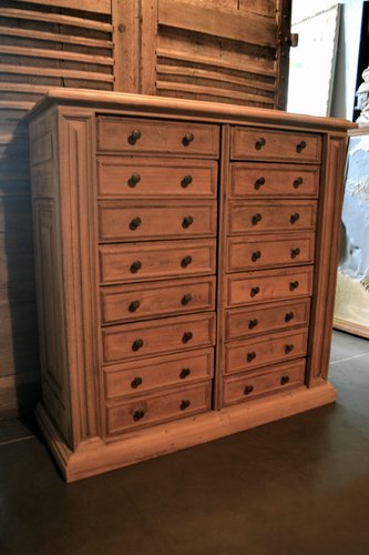 Large French Oak Chest Of Drawers With Marble Top For Sale At Pamono