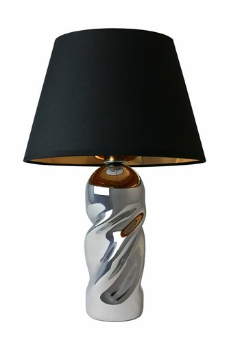Little Crush Ii Table Lamp With Silver Base Black Shade From Mineheart For At Pamono Little Crush Ii Table Lamp With Silver, Dark Grey Table Lamp Shade