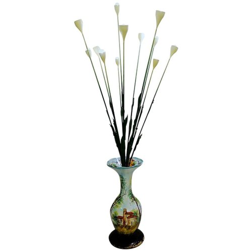 Italian Ceramic Vase Flowers Floor Lamp For At Pamono Italian Ceramic Vase Flowers Floor Lamp, Flower Vase Floor Lamp
