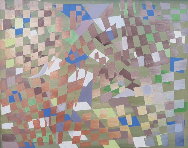 Abstract Number 5, Oil on Board Painting, 2019 for sale at Pamono