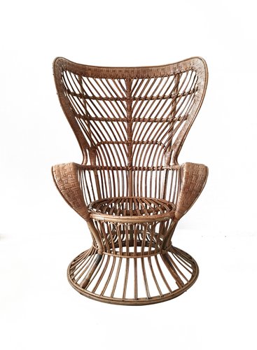 Rattan Chair 1940s For At Pamono, High Back Rattan Chairs Outdoor