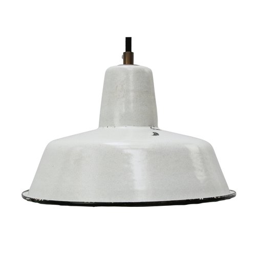 Vintage Industrial Light Gray Enamel Factory Pendant Light for sale at  Pamono