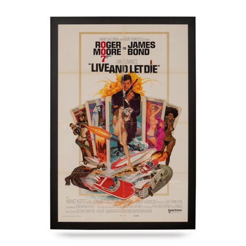 Original American Release Movie Poster For James Bond Live And Let Die 1970s For Sale At Pamono Original American Release Movie Poster For James Bond Live And Let Die 1970s For Sale At Pamono