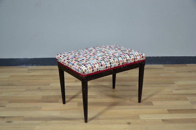 Vintage upholstered stool hotsell