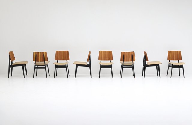 Dining Chairs By Jos De Mey For Luxus Set Of 8 For Sale At Pamono