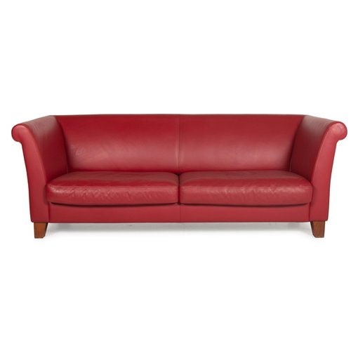 3 Seater Red Wine Ritz Leather Sofa, How To Get Red Wine Out Of Leather Sofa