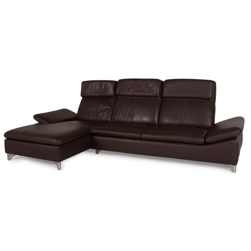 Brown Leather Sofa From Willi Schillig, Black Leather Sofa With Chrome Feet