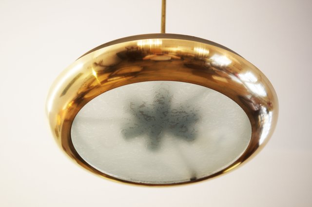 Große Bauhaus Hängelampe von Josef Hurka für Napako, 1938 bei Pamono kaufen