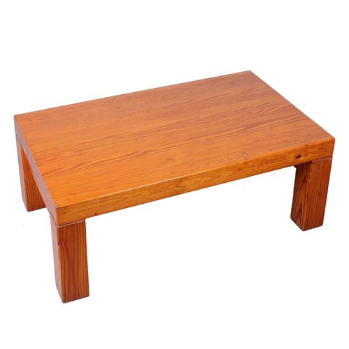 Heavy Pine Coffee Table In The Style Of Charlotte Perriand 1960s For Sale At Pamono