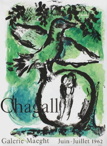 Expo 62 Poster, Galerie Maeght, Marc Chagall for sale at Pamono