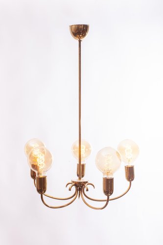 5 Armed Brass Chandelier 1950s For At Pamono - Wayfair Ca Ceiling Light Fixtures