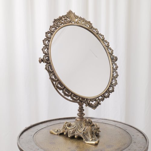 Antique Baroque Vanity Mirror For, Antique Table Mirror With Stand