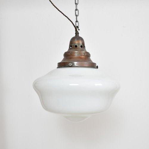Antique Church Opaline Pendant Lights Set Of 2 For At Pamono - Antique Pendant Lights