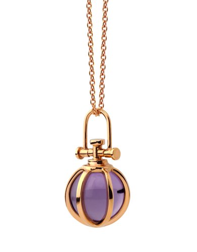 Sold alone: chain not included So Chic Jewels 18k Gold Plated Green Pink Lavender Violet Cubic Zirconia Ball Sphere Cage Pendant 