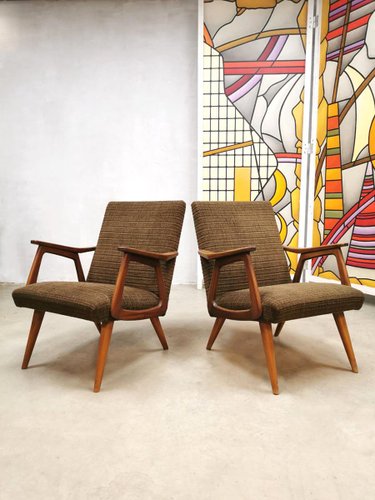 Vintage Dutch Chairs Van Teeffelen for Wébé, Set of 2 for at Pamono