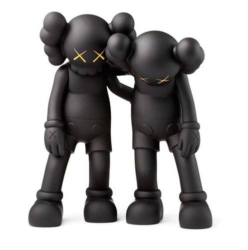 【M3】KAWS ALONG THE WAY フィギュア 2体セット カウズ KAWS, Along the Way, Schwarze Version, 2019 bei Pamono kaufen