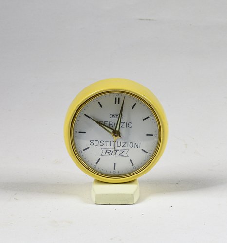 Vintage Ritz Yellow Alarm Clock 1960