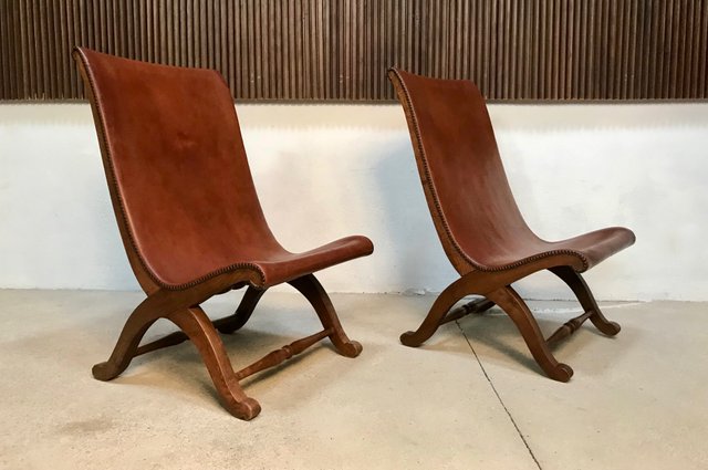 Leather Slipper Chairs, Leather Slipper Chairs
