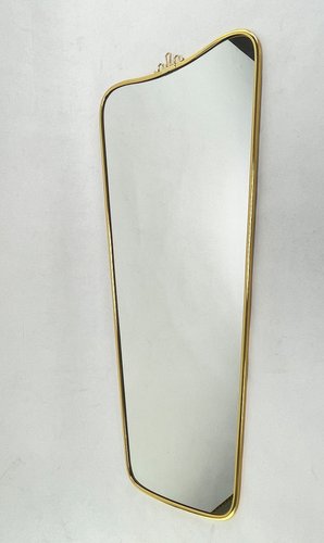 Mid Century Wall Mirror From Lenzgold, Mid Century Wall Mirror Gold