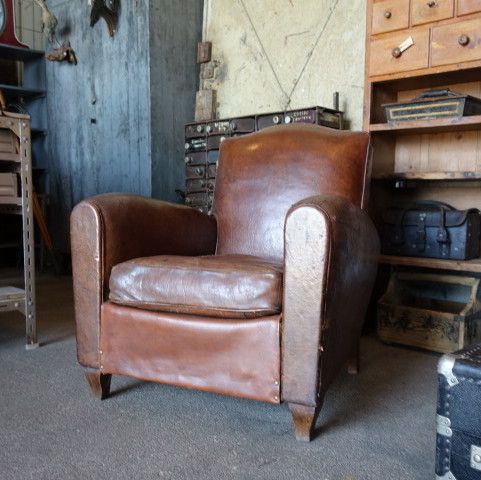 Ledersessel aus den 30ern bei Pamono kaufen