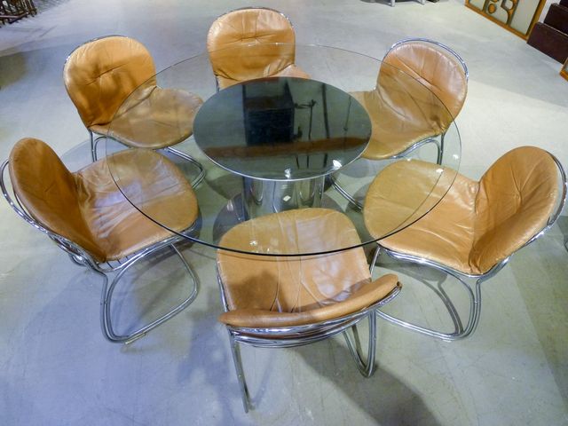 Sabrina Esszimmergarnitur von Gastone Rinaldi, 6 Stühle bei Pamono kaufen