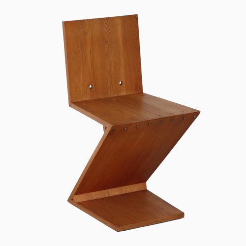 Zig Zag Chair By Gerrit Rietveld For At Pamono Zig Zag Chair By Gerrit Rietveld