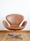 Leder Swan Chair von Arne Jacobsen für Fritz Hansen, 1965 12