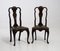 Antique Rococo Style Side Chairs with Chinese Lacquer, Set of 2, Image 10
