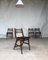 Sedie da pranzo Mid-Century in quercia, anni '50, set di 4, Immagine 2