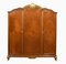 Walnut Three-Door Compactum Wardrobe, 1890s, Image 1