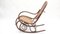 Rocking Chair Antique en Roseau par Michael Thonet pour Thonet 1