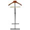 Vintage Folding Valet Stand in Wood, Iron and Brass from Fratelli Reguitti, Italy, 1950s 2