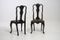 Antique Rococo Style Side Chairs with Chinese Lacquer, Set of 2, Image 3