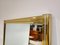 Brass Console Table with Mirror, 1970s 3